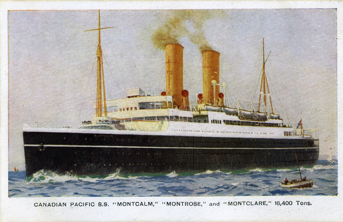 Canadian Pacific S.S. "Montcalm", "Montrose" and "Montclare". 16,400 tons
