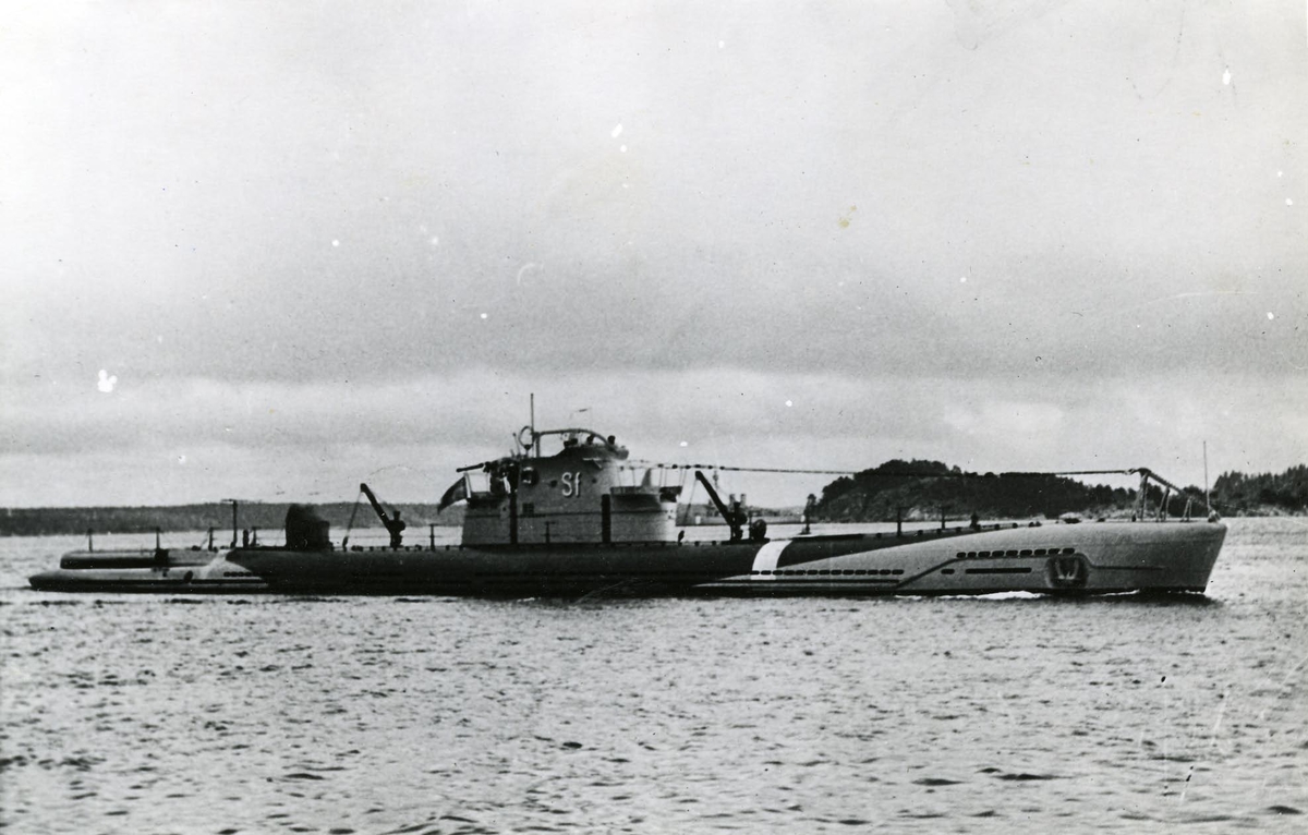 U-båten Svärdfisken. I kustflottan.