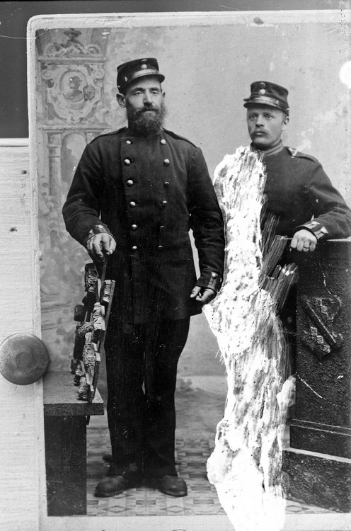 Soldaten Carl Ryberg och en annan soldat
