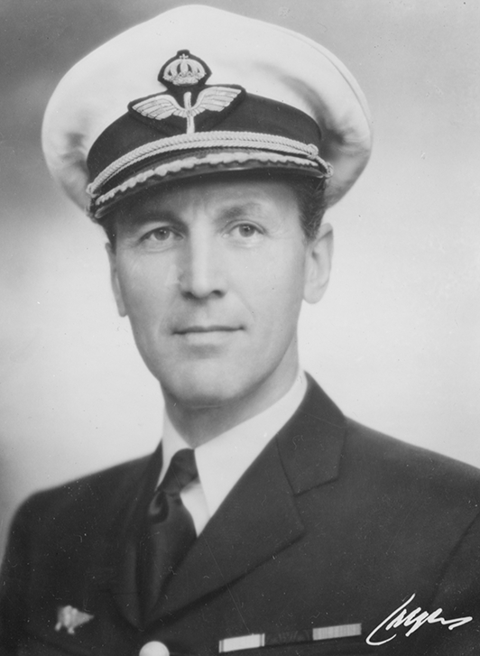 Porträtt av Bengt Nordenskiöld, chef för Flygvapnet 1942-1954.