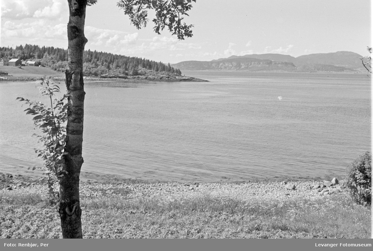 Landskap ved Trondheimsfjorden uten tyske krigsskip