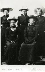 Asbjørg Oppland, Elvine Oppland, Hjørdis Halmøy Floan, Alfhi