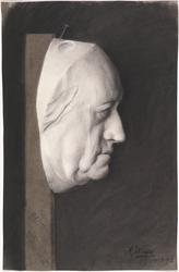 Studie av gipsmaske [Studentarbeid]