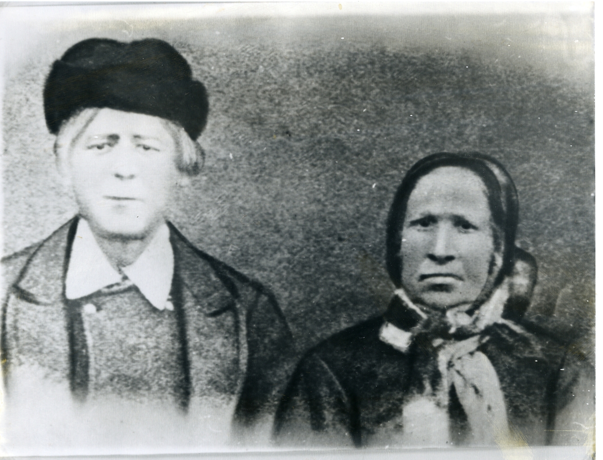 Brystbilde av Ivar Larsen Kamrud  og kona Marit Iversdatter Hippe
