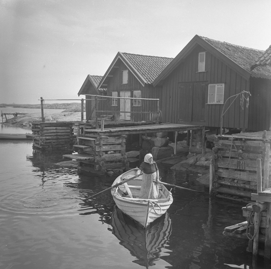 Postroddare Gerda Nilsson, Flatholmen 1953