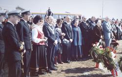 Avdukingshøytideligheten for bysten av Karl Rasmussen 17.mai