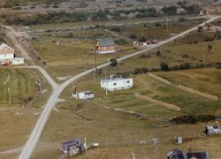 Flyfoto av Andersby, Vadsø kommune, 1963.