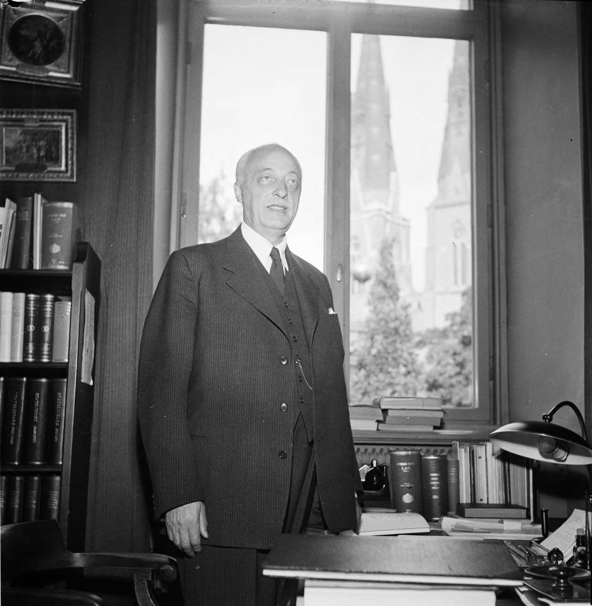 Professor Åke Holmbäck, Uppsala 1955