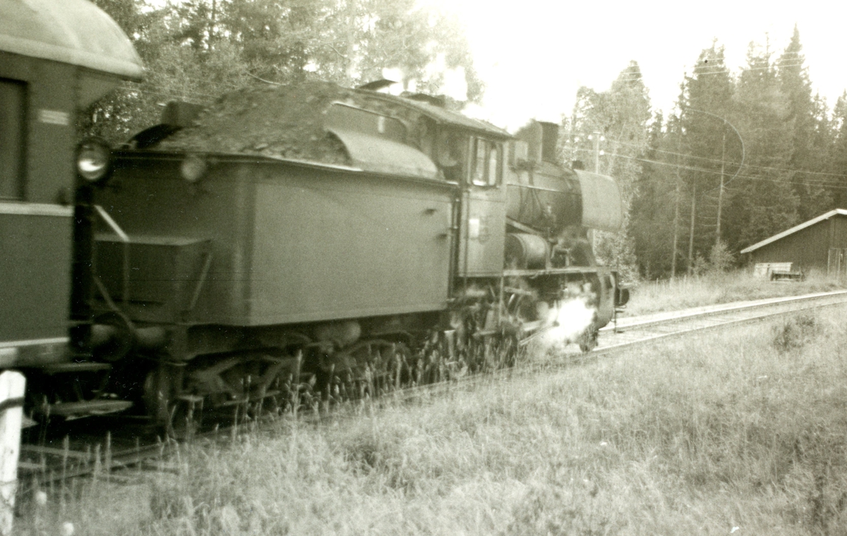 Damplokomotiv type 24b nr. 264 med godstog på Skreiabanen