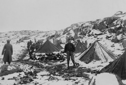 Tysk teltleir vinteren 1941