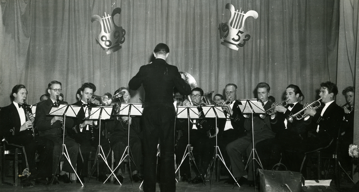 Sortland Musikkforening ved 60-årsjubileet i 1953