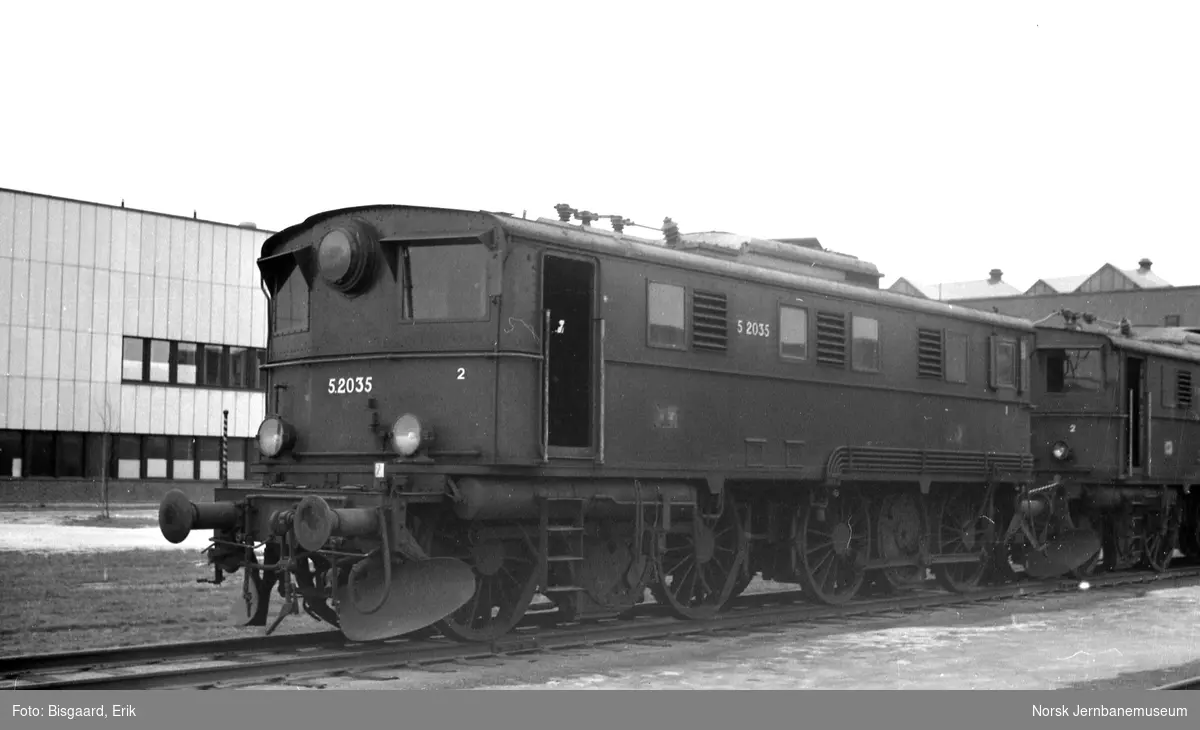 Elektrisk lokomotiv El 5 nr. 2035 på Verkstedet Grorud