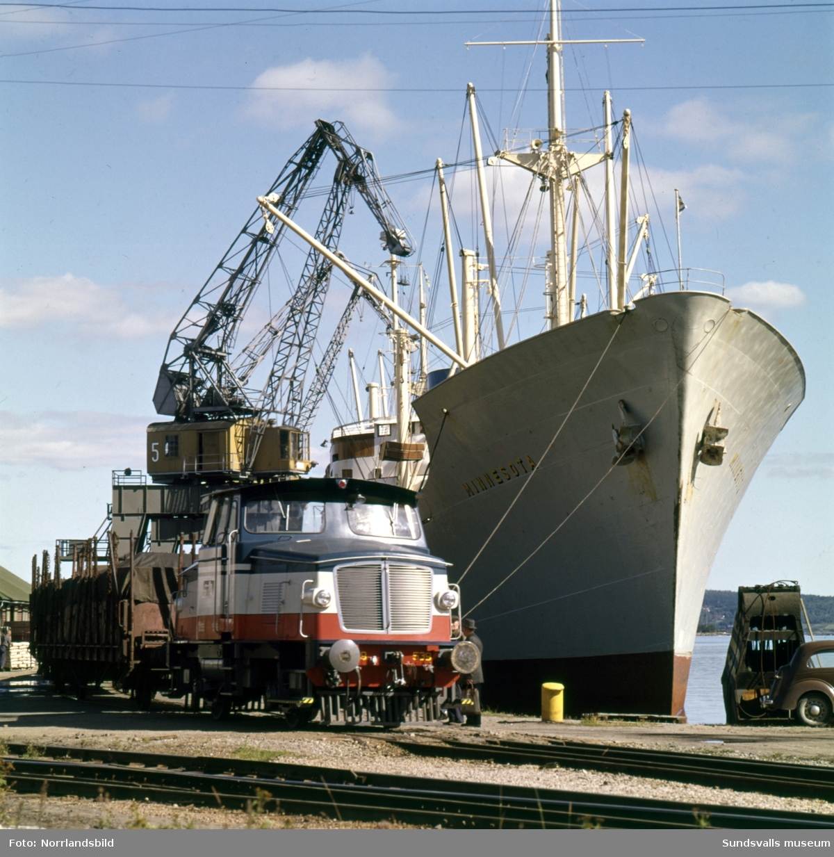 Fartyget Minnesota besöker Sundsvalls hamn.