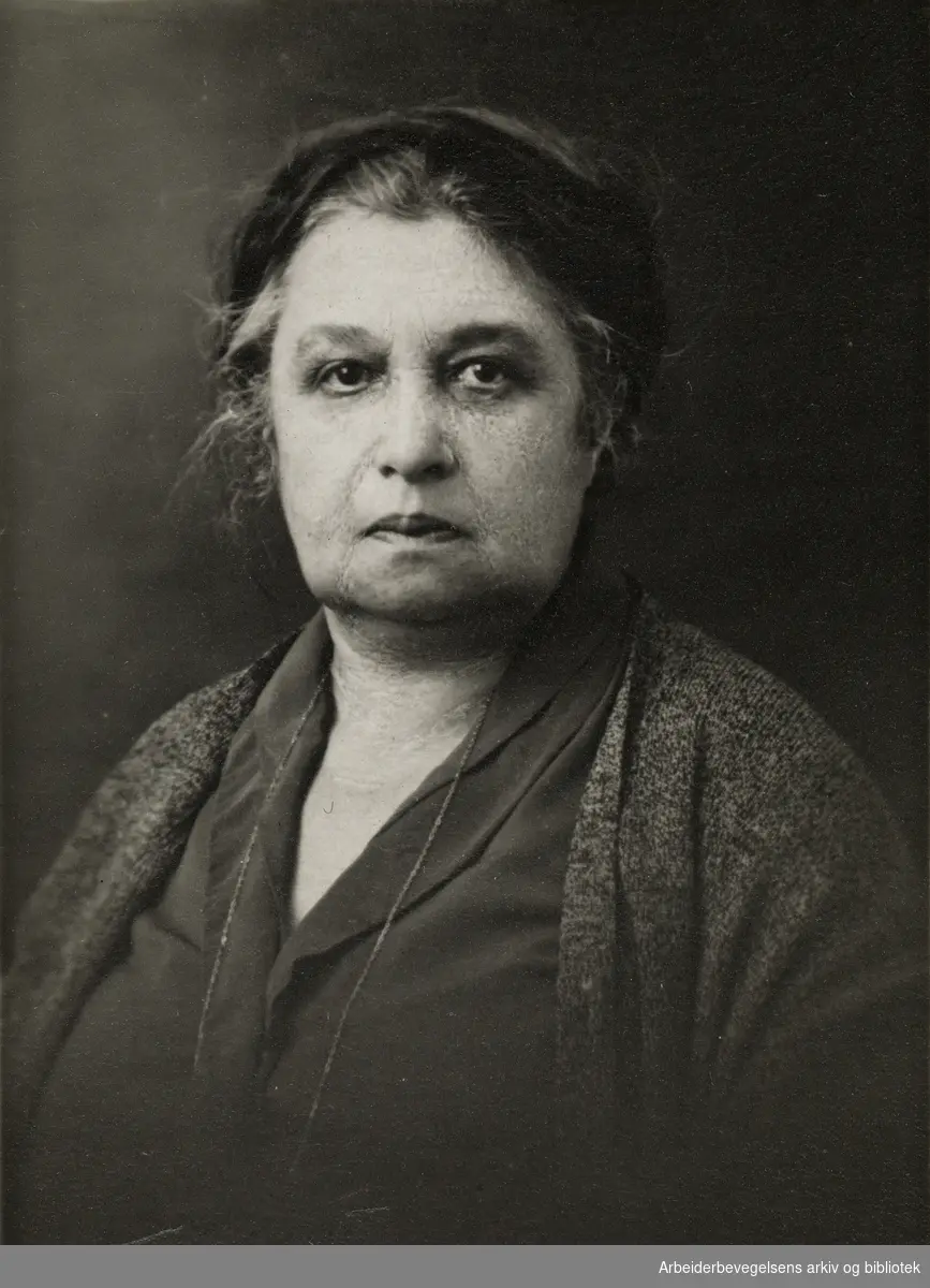 Den russiske revolusjonæren Angelica Balabanoff (1878-1965).