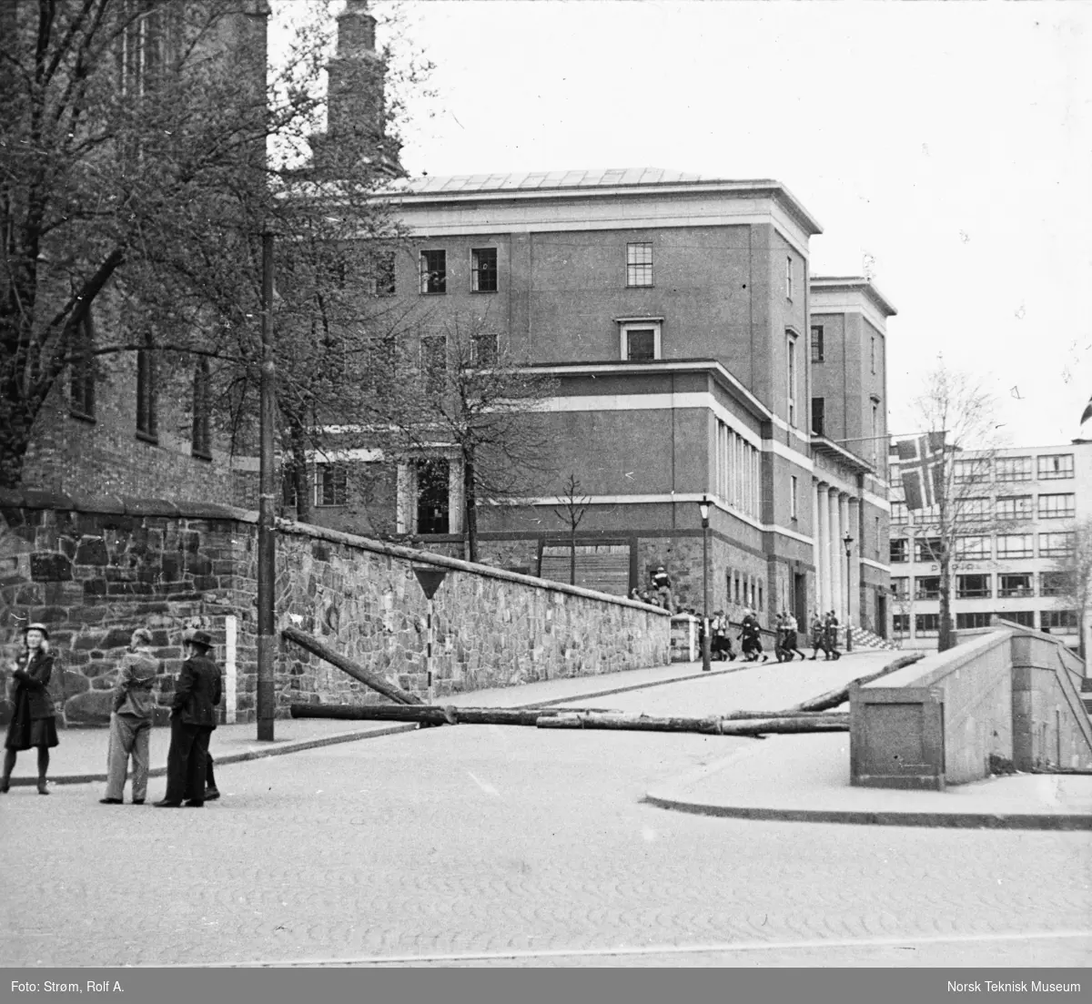 Deichmanske bibliotek, Oslo, mai 1945,