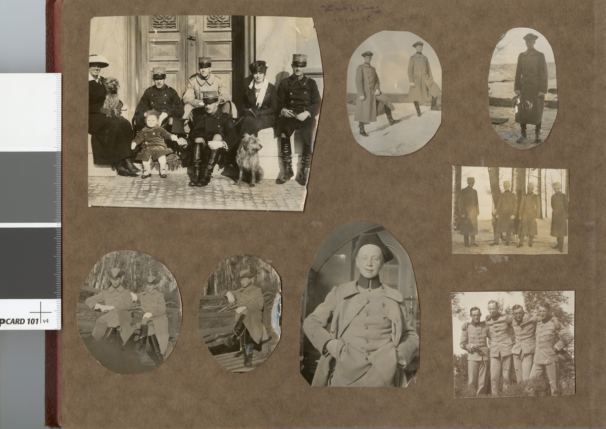 Text i fotoalbum: "Karlsborg 1914-15".