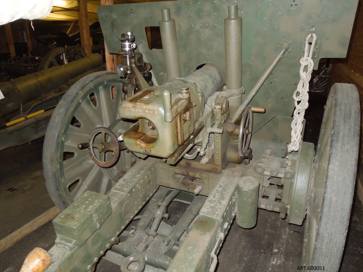 10,5 cm haubits m/40H Artillerimuseet / DigitaltMuseum