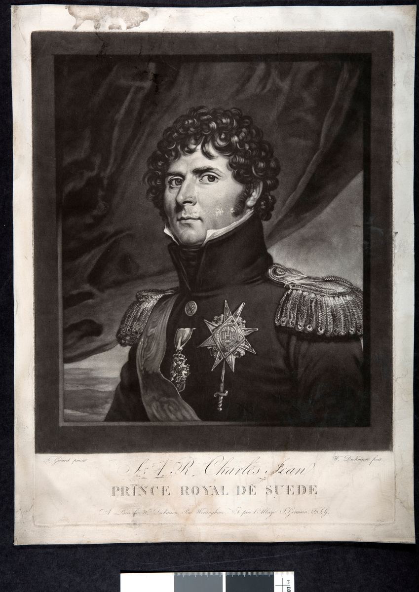 Portrett av "Charles Jean, Prince royal de suede". 