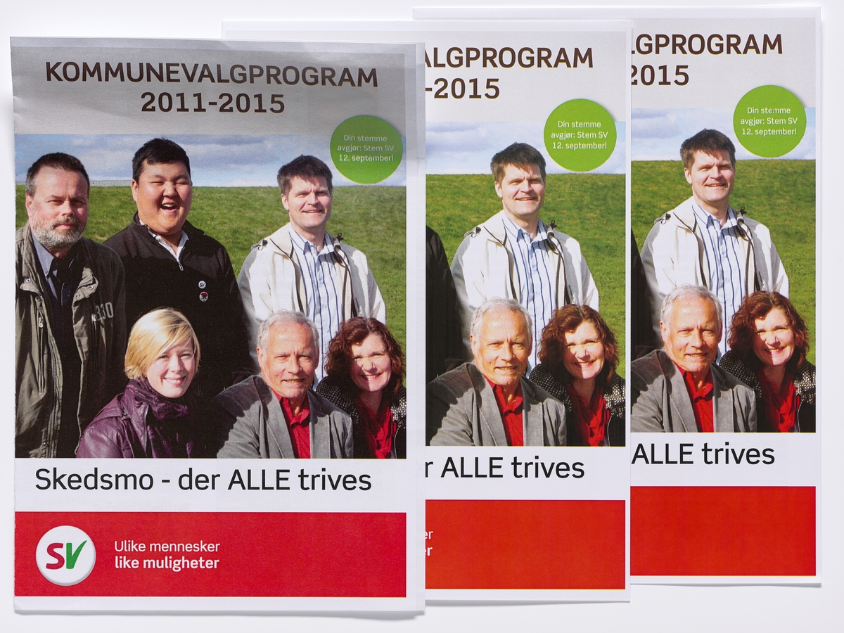 Portretter av kandidater fra Sosialistisk Venstreparti