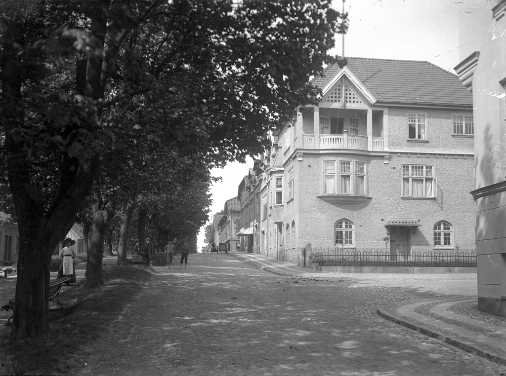 Allégatan - Nygatan. - Borås Stadsarkiv / DigitaltMuseum