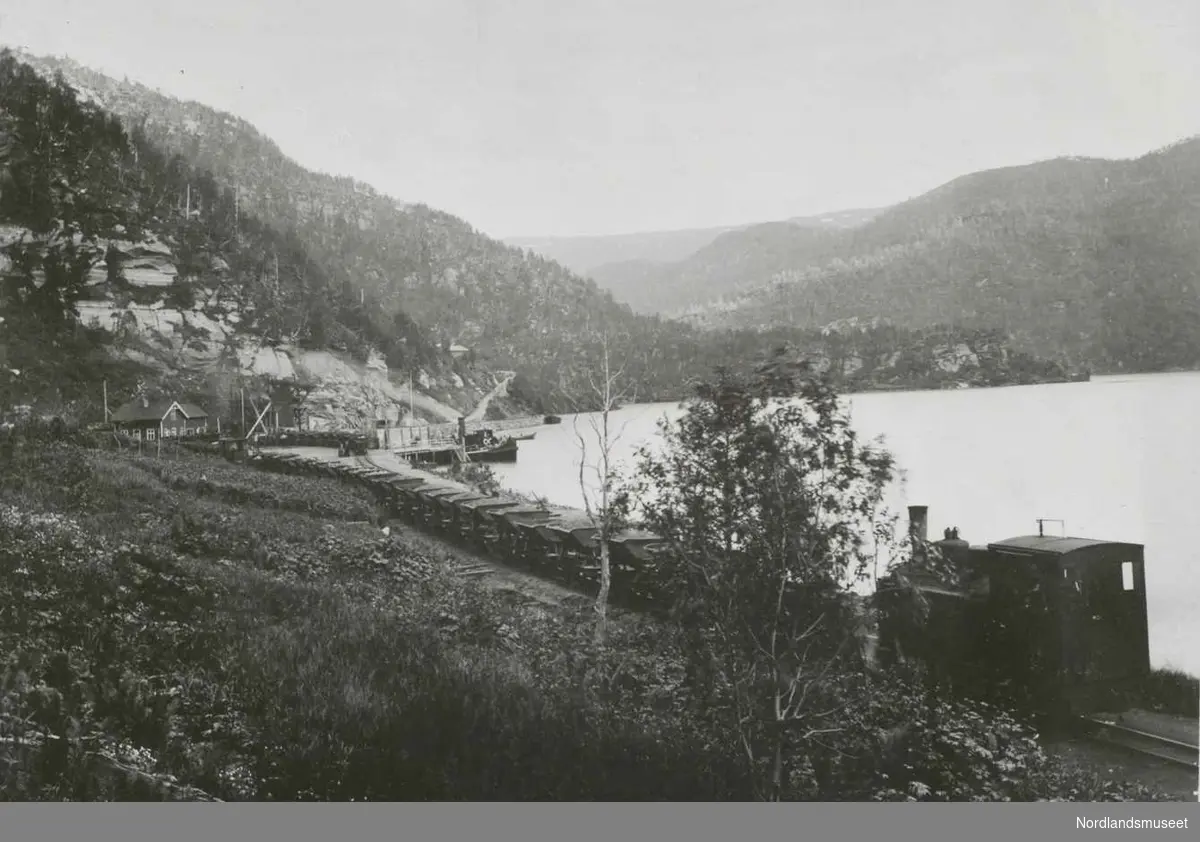 Jernbane. 
Fra Hellarmo ca 1904. 

Foto Ukjent.