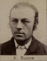 Ertsleiter Karl K. Sunne (1851-1908) (Foto/Photo)