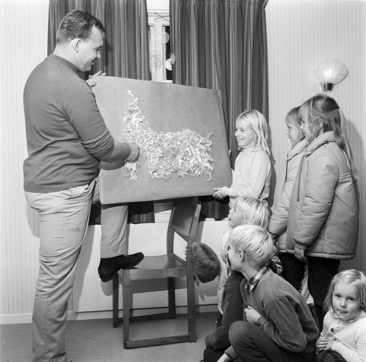 Kyrkans barntimme, Uppland, oktober 1968