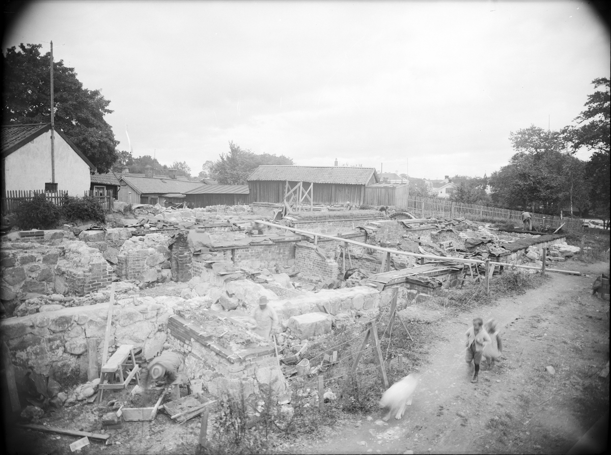 Arkeologisk undersökning av Franciskanklostret, Munksundet, Enköping 1929 - 1931