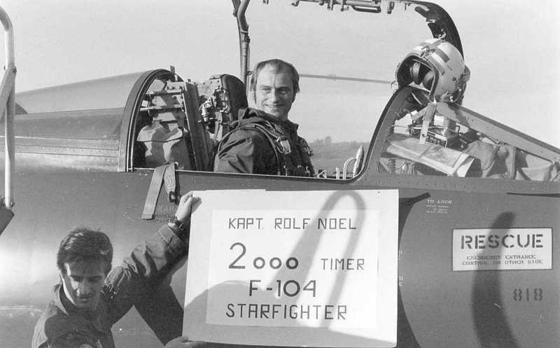 Kaptein Rolf Noel, 2000 timer i F-104 Starfighter.