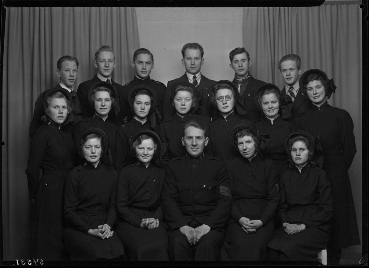 Gruppefoto Frelsesarmeen Juniorkorpset