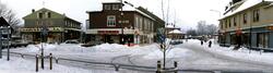 Rv 283 Hokksund Øvre Eiker kommune i Buskerud desember 1985