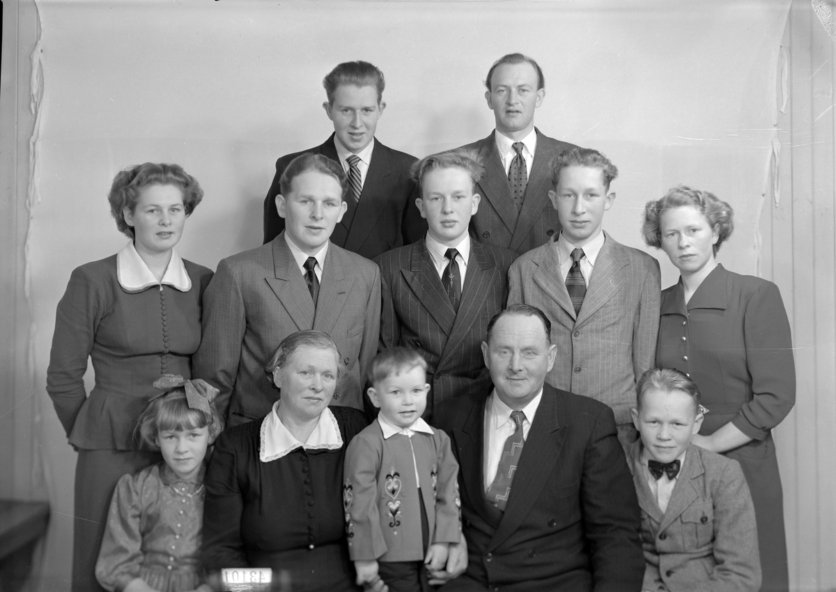 Olaf Gabrielsen med familie