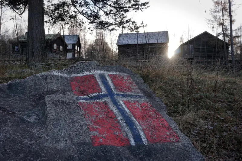 Flaggsteinen på Valdres Folkemuseum