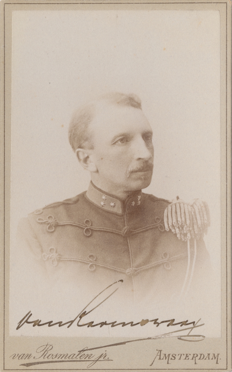 Porträtt av van Ravenswaay(?), officer i nederländska armén.