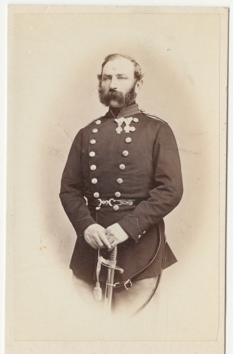 Porträtt av kapten Krabbe, danska armén.