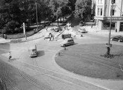Solli plass. Bygdø Allé. August 1954