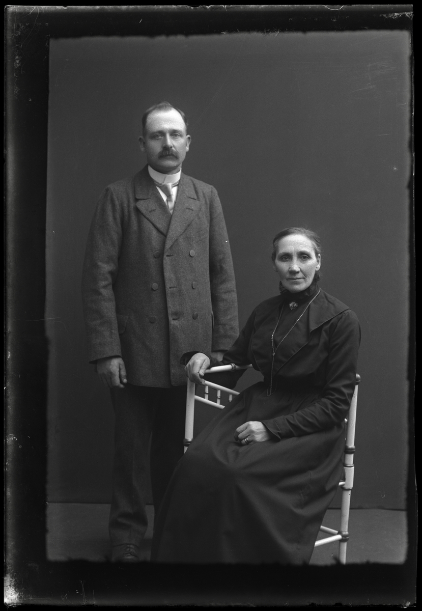 August Blomberg med hustru