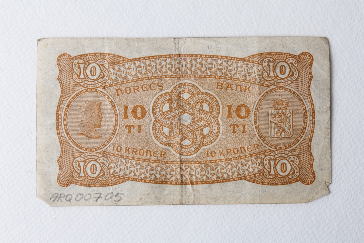 Norsk pengeseddel fra 1942
