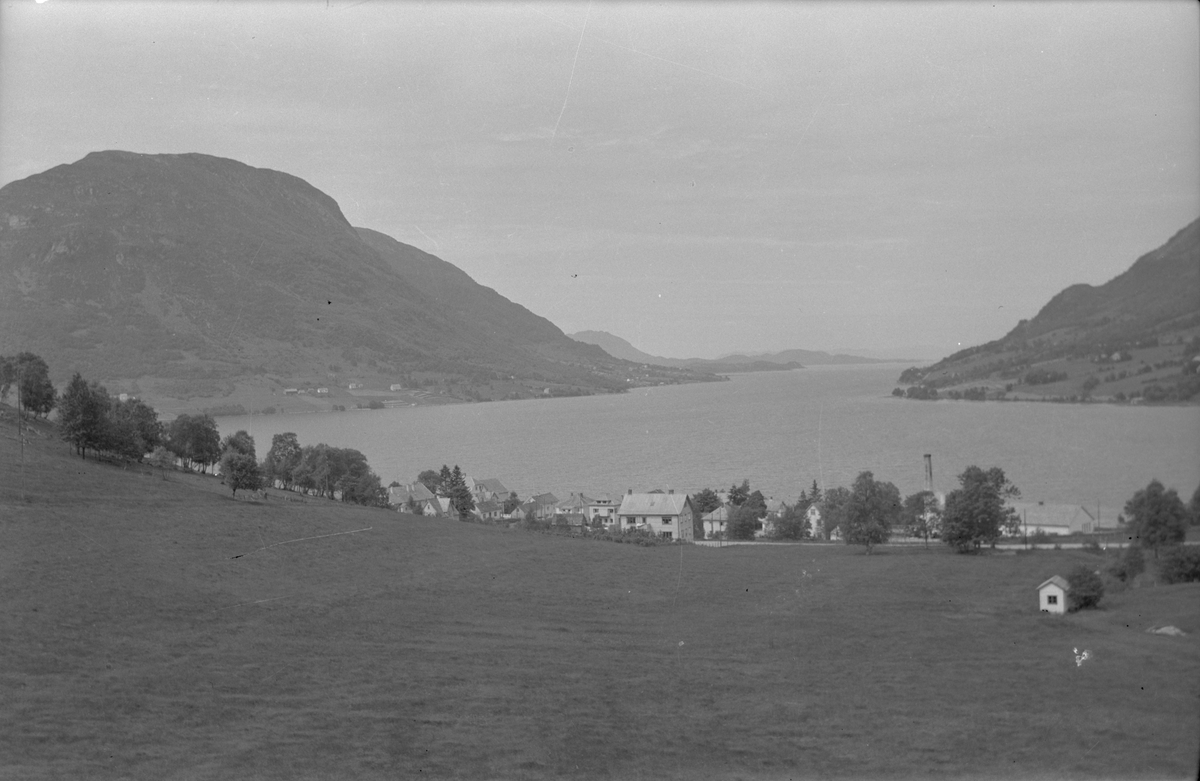 Landskap frå Ølensjøen og Ølsfjorden sett mot nord, 1975.