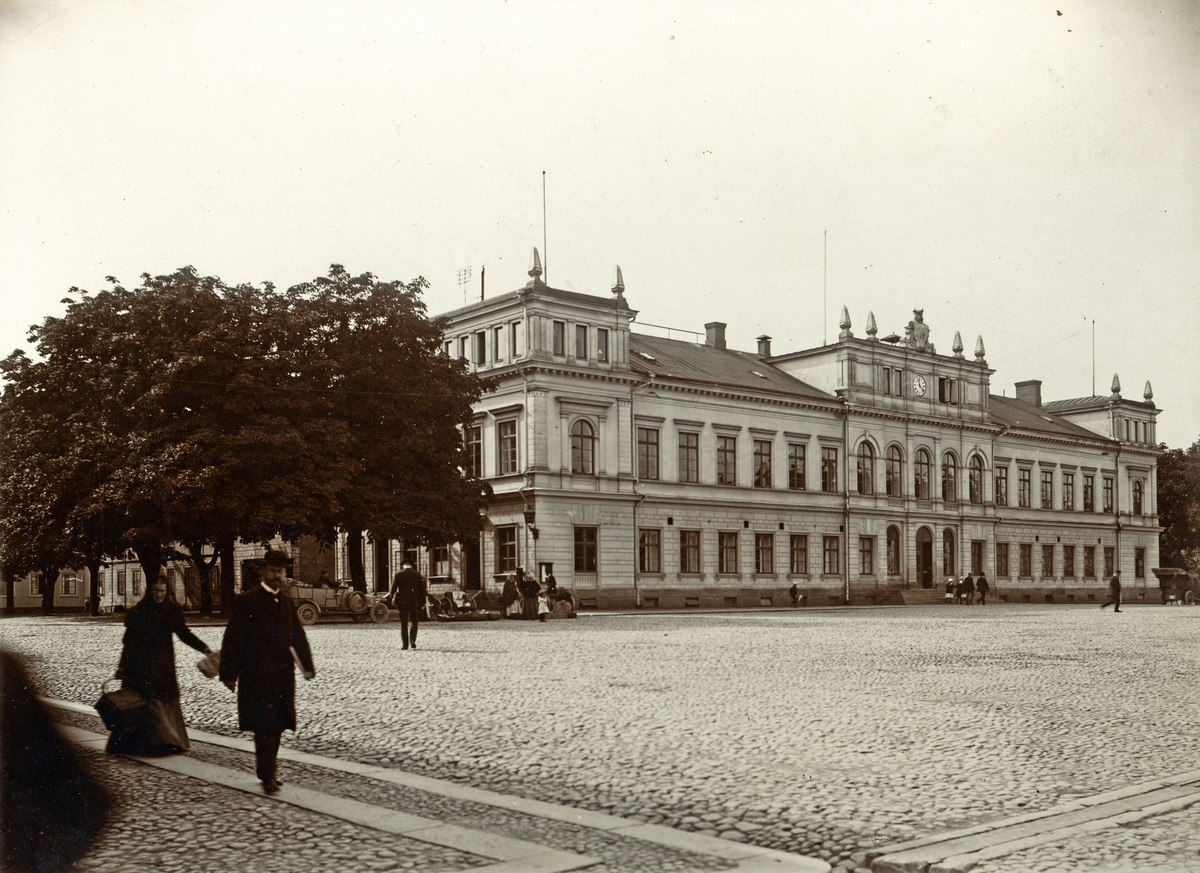 Stadshuset vid Stortorget. Växjö, ca. 1913.