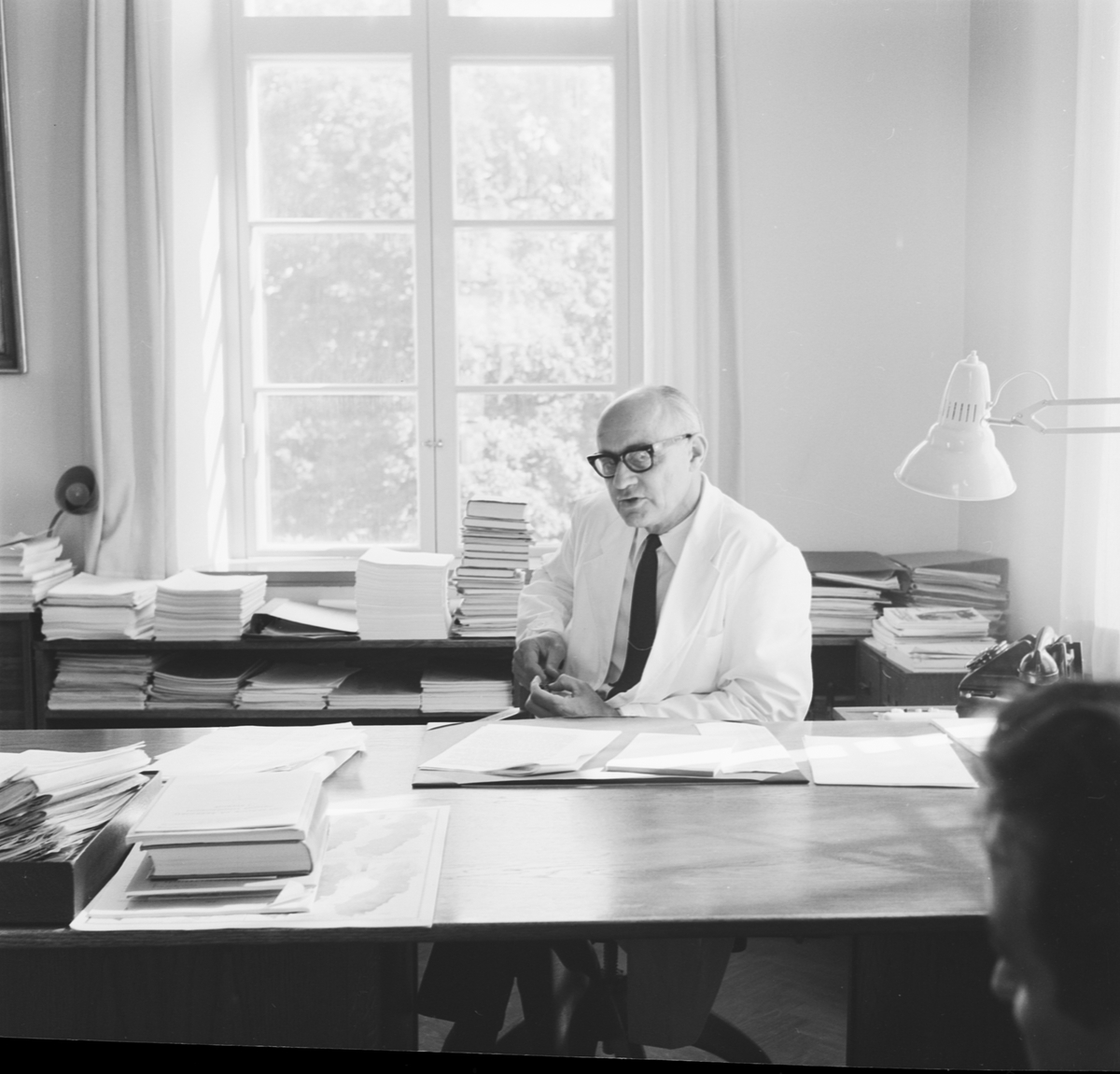 Lantbrukshögskolan, professor Åberg, Uppsala 1963