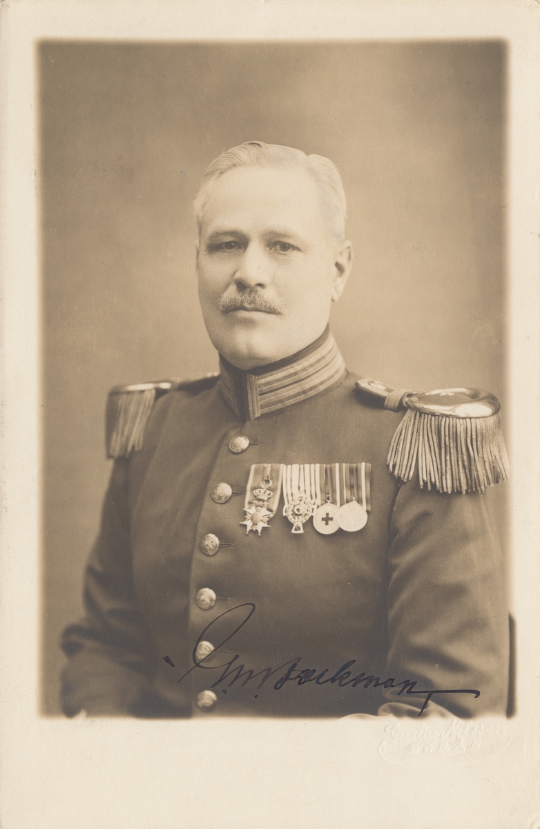Porträtt av Seth Georg Wilhelm Backman, överstelöjtnant vid Älvsborgs regemente I 15.