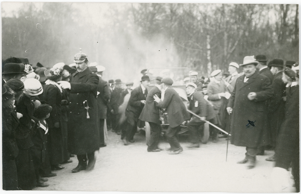 Bil som strejkar, Uppsala 1914