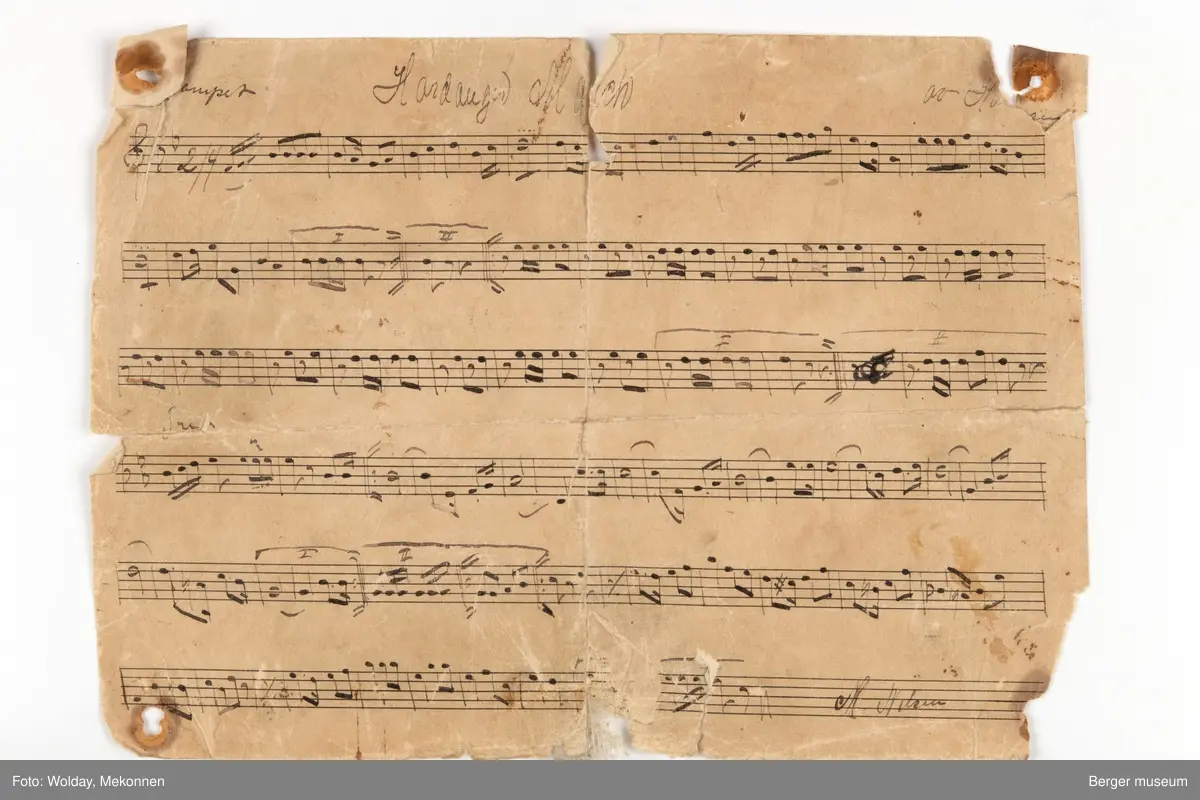 Note - Berger museum / DigitaltMuseum