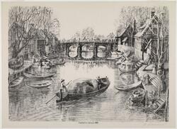 Vaterland bro omkring år 1800. [litografi]