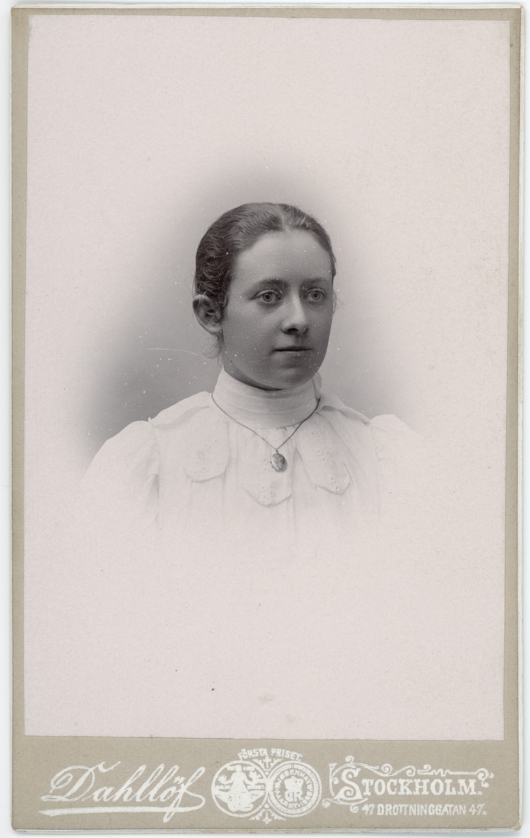 Kabinettsfotografi - Siri Ankarcrona, Stockholm 1894