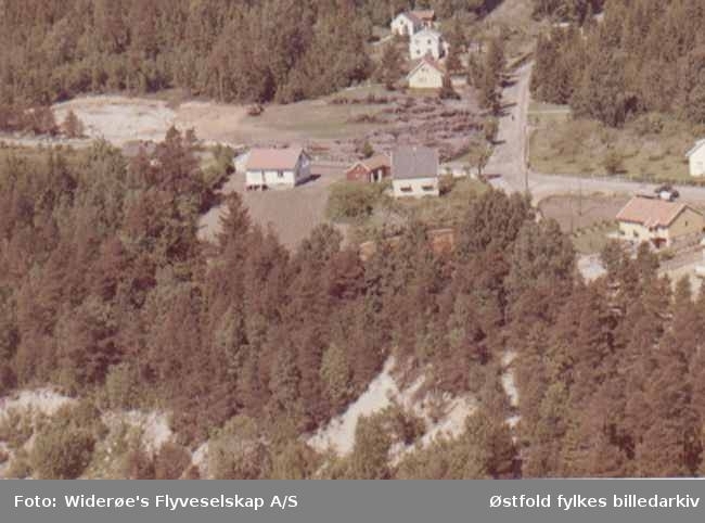 Flyfoto av boligområde på Haraldstad i Tune.