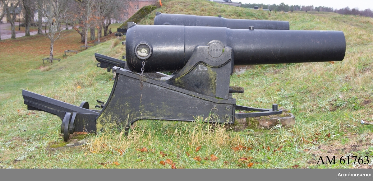 Grupp F I.
Lavett till 23 cm lätt slätborrad kanon m/1852.
