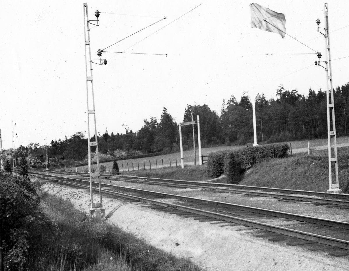 Skaveryd invid Alingsås där första spadtaget togs vid anläggandet av Västra Stambanan.