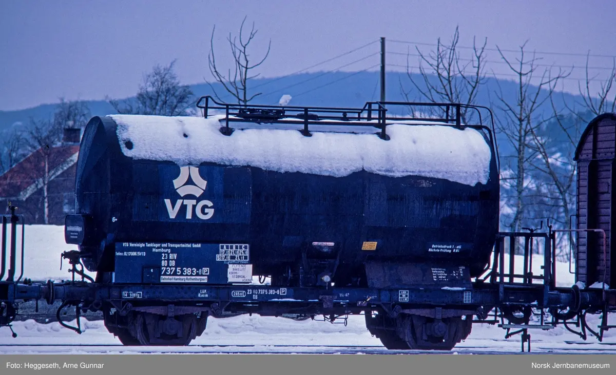 Tysk tankvogn tilhørende VTG, innleid for transport av flytende ...
